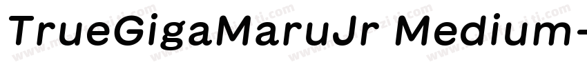 TrueGigaMaruJr Medium字体转换